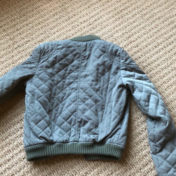 American Eagle bomber military green jacket XXS - Picture 3 of 5